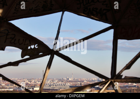 Berlin, Deutschland, Ruinen des Abhoerstation der US-Armee auf dem Teufelsberg Stockfoto