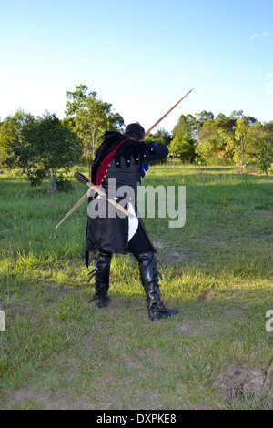 Archer in den Startlöchern Stockfoto