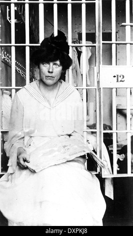 US-amerikanische Suffragette LUCY BURNS (1879-1966) in unsere Arbeitshaus, Washington, D.C.  im November 1917 Stockfoto