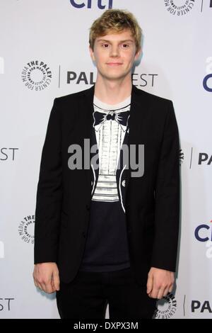 Los Angeles, Kalifornien, USA. 28. März 2014. Evan Peters besucht PaleyFest - Closing Night Präsentation - der '' American Horror Story'' im Dolby Theater am 28. März 2014 in Hollywood, Kalifornien, USA statt. Bildnachweis: TLeopold/Globe Photos/ZUMAPRESS.com/Alamy Live-Nachrichten Stockfoto