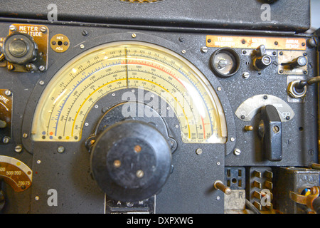 Antike Radios im Hoswick Besucher Museum Shetland Scotland Stockfoto