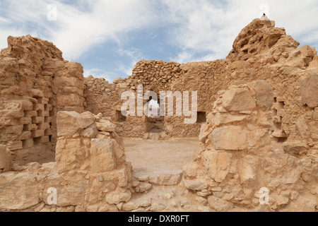 Byzantinische Kirche, Masada, Southern District, Israel. Stockfoto