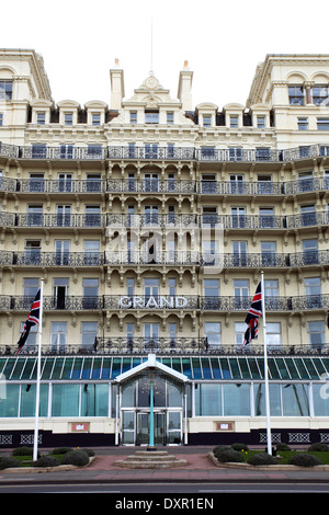 Balkon-Fassade, De Vere Grand Hotel, Brighton und Hove City, East Sussex County, England Stockfoto