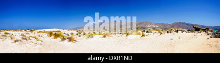 Elafonisi oder Elafonissi, "Deer Island" in griechischer Sprache, einer der die wunderschönen Strände von Kreta Stockfoto
