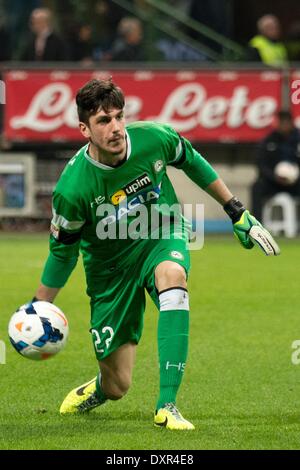 Mailand, Italien. 27. März 2014. Simone Scuffet (Udinese) Fußball: Italienische "Serie A" match zwischen Inter Mailand 0-0 Udinese im Stadio Giuseppe Meazza in Mailand, Italien. © Enrico Calderoni/AFLO SPORT/Alamy Live-Nachrichten Stockfoto