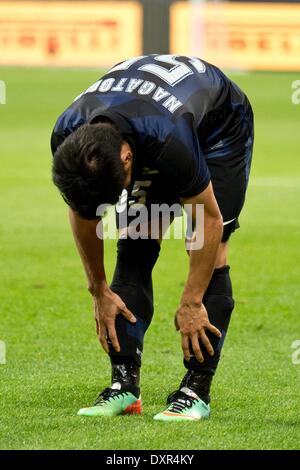 Mailand, Italien. 27. März 2014. Yuto Nagatomo (Inter) Fußball: Italienische "Serie A" match zwischen Inter Mailand 0-0 Udinese im Stadio Giuseppe Meazza in Mailand, Italien. © Enrico Calderoni/AFLO SPORT/Alamy Live-Nachrichten Stockfoto