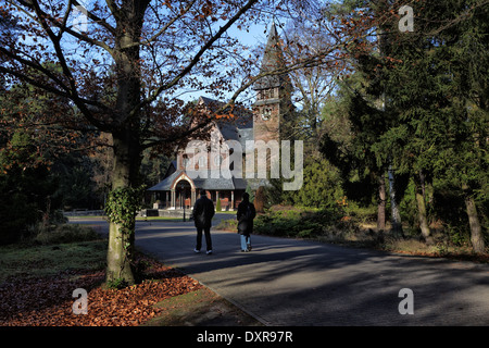 Stahnsdorf, Deutschland, Kapelle Stahnsdorfer Suedwest Friedhof Stockfoto