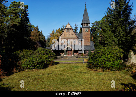 Stahnsdorf, Deutschland, Kapelle Stahnsdorfer Suedwest Friedhof Stockfoto