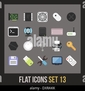 Flache Icons set 13 Stockfoto