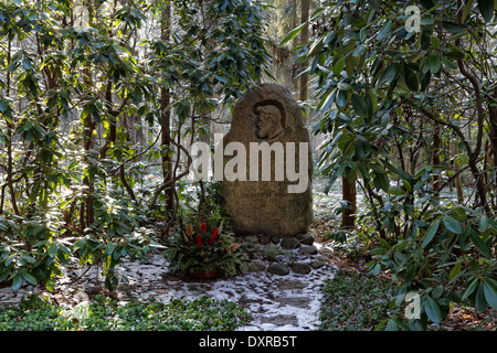 Stahnsdorf, Deutschland, Grab für Heinrich Zille Stockfoto