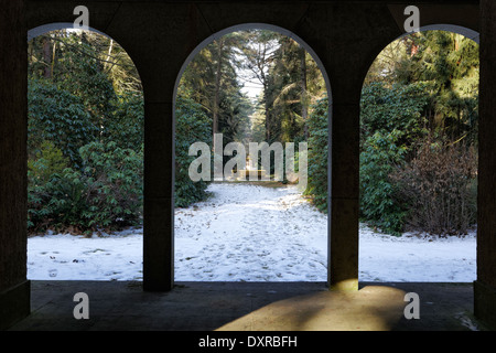 Stahnsdorf, Deutschland, Eingangsgebaeude, das Grab des Feldes Gemeinschaft Lietzensee Stockfoto