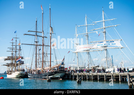 Großsegler am Williamstown, Victoria Stockfoto