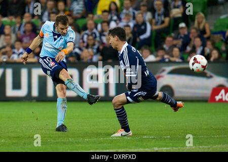 Melbourne, VICTORIA, Australien, Australien. 29. März 2014. ALESSANDRO DEL PIERO (10) nach vorn Saison von der Sydney FC in Aktion in 24 Vorrundenspiel zwischen Melbourne Victory und Sydney FC während der australischen Hyundai A-League 2013/2014 im AAMI Park. Bildnachweis: Tom Griffiths/ZUMA Wire/ZUMAPRESS.com/Alamy Live-Nachrichten Stockfoto