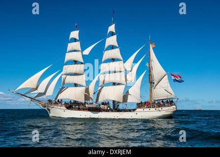 Europa unter Segel auf Port Phillip Stockfoto