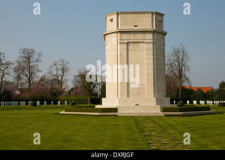 Flanders Field American Cemetery und Denkmal von Präsident Obama besucht am 26. März 2014 Stockfoto