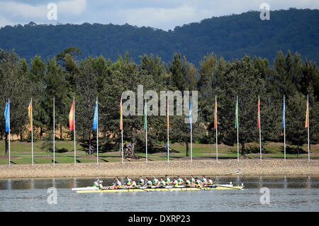 Penrith, Australien. 30. März 2014. Der Abschluss der Herren Vierer Eight(World Cup) Finale im Sydney International Regatta Centre. Bildnachweis: Aktion Plus Sport/Alamy Live-Nachrichten Stockfoto