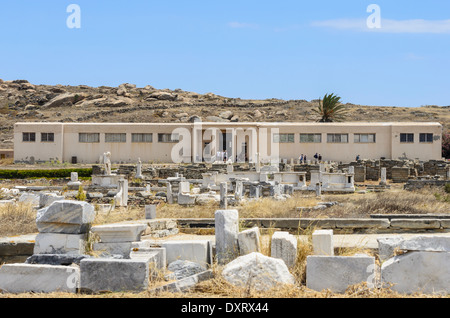 Insel Delos Archäologisches Museum, Delos, Kykladen, Griechenland Stockfoto