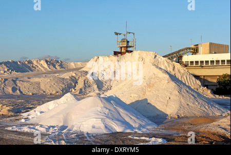 Anlage zur Gewinnung von Salz in Israel Stockfoto