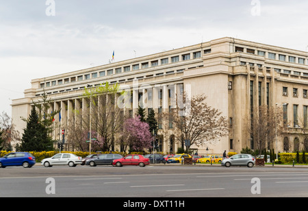 Victoria Palace, der Sitz des rumänischen Premierminister und sein Kabinett, im Frühjahr Bukarest, Rumänien Stockfoto