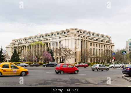 Victoria Palace, der Sitz des rumänischen Premierminister und sein Kabinett, im Frühjahr Bukarest, Rumänien Stockfoto