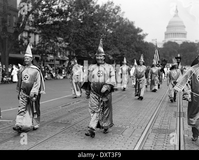 Ku Klux Klan Parade, Washington DC, Vereinigte Staaten von Amerika Stockfoto