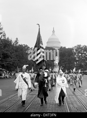 Ku Klux Klan Parade, Washington DC, Vereinigte Staaten von Amerika Stockfoto
