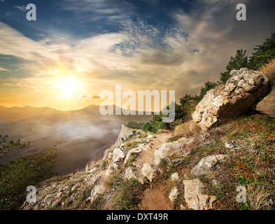 Blick auf Tal der Geister in der Sonne Stockfoto