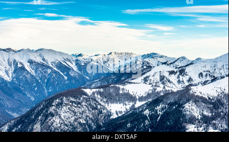 Französische Alpen in Auron, Südfrankreich Stockfoto