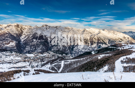 Französische Alpen in Auron, Südfrankreich Stockfoto