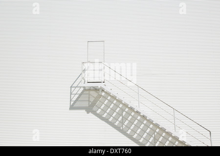 Treppen Gebäude entlang Stockfoto