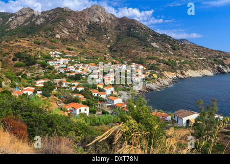 Übersicht von Chiessi, kleinen Dorf in Insel Elba, Italien Stockfoto