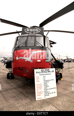 Royal Navy Sea-King mk48 Helikopter Stockfoto