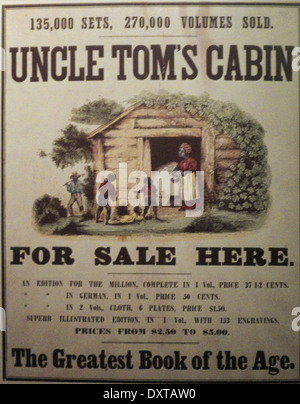 Werbung für Onkel Toms Hütte, ca. 1855 Stockfoto