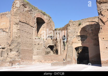 Ein Blick auf die Bäder von Caracalla, Terme di Caracalla, Rom Stockfoto