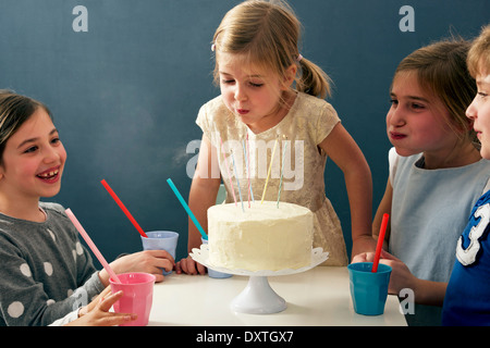 Kinder Geburtstagsparty Spaß, München, Bayern, Deutschland Stockfoto