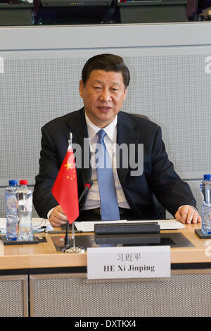 Präsident Xi Jinping Peoples Republic Of China Stockfoto