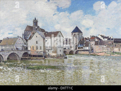 Alfred Sisley Le Pont de Moret Stockfoto