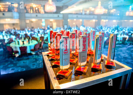 London, UK. 30. März 2014. Bild zeigt: Atmosphäre Bilder bei den Jameson Empire Film Awards im Grosvenor House am 30. März 2014 in London, England-Datum; 30.03.2014 Credit: Jules Annan/Alamy Live News Stockfoto