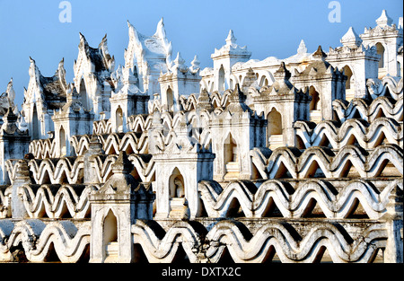 Hsinbyume Pagode Details Mingun Myanmar Stockfoto