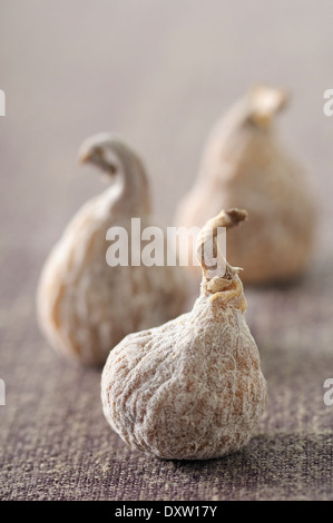 Drei getrocknete Feigen Stockfoto