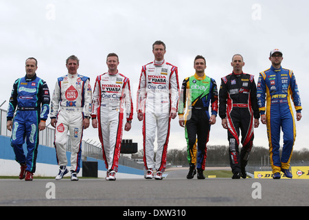 7 BTCC Champions Inn 2014 - Giovanardi, Plato, Shedden, Neal, Turkington, Menü und Jordanien Stockfoto