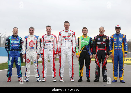 7 BTCC Champions Inn 2014 - Giovanardi, Plato, Shedden, Neal, Turkington, Menü und Jordanien Stockfoto