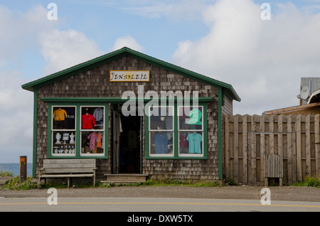 Kanada, Quebec, St.-Lorenz-Golf, Magdalen Inseln (aka Iles De La Madeleine), Ile du Havre-Aubert. La Grave historische Stätte. Stockfoto