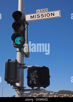 grüner Verkehr ligh Stockfoto