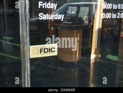 FDIC Federal Deposit Insurance Corporation Stockfoto