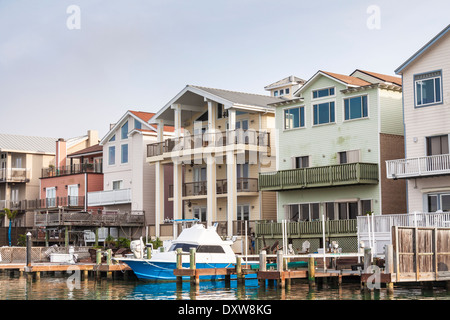 Port Aransas, Texas, Fischerdorf und den Hafen. Stockfoto