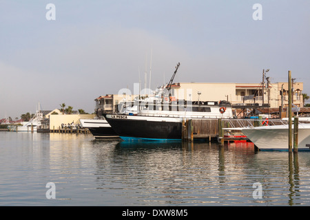 Port Aransas, Texas, Fischerdorf und den Hafen. Stockfoto