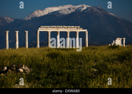 Hellenistische Ruinen in Laodykeia bei Pamukkale, Türkei Stockfoto