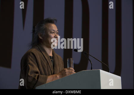 Kim Ki-Duk Douglas Sirk Award beim 20. Filmfest Filmfestival Hamburg bekommen. Wo: Hamburg Deutschland wenn: 4. Oktober 2012 Stockfoto