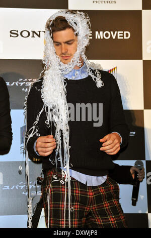 Tokio, Japan. 31. März 2014. Schauspieler Andrew Garfield besucht "The Amazing Spider-Man 2: Rise Of Electro" Pressekonferenz am 31. März 2014 in Tokio, Japan Credit: Dpa picture-Alliance/Alamy Live News Stockfoto